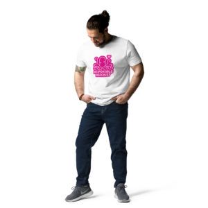 Pink Unisex Responsible Hedonist organic cotton t-shirt