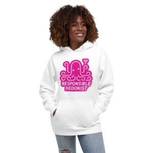 Pink Unisex Responsible Hedonist Hoodie